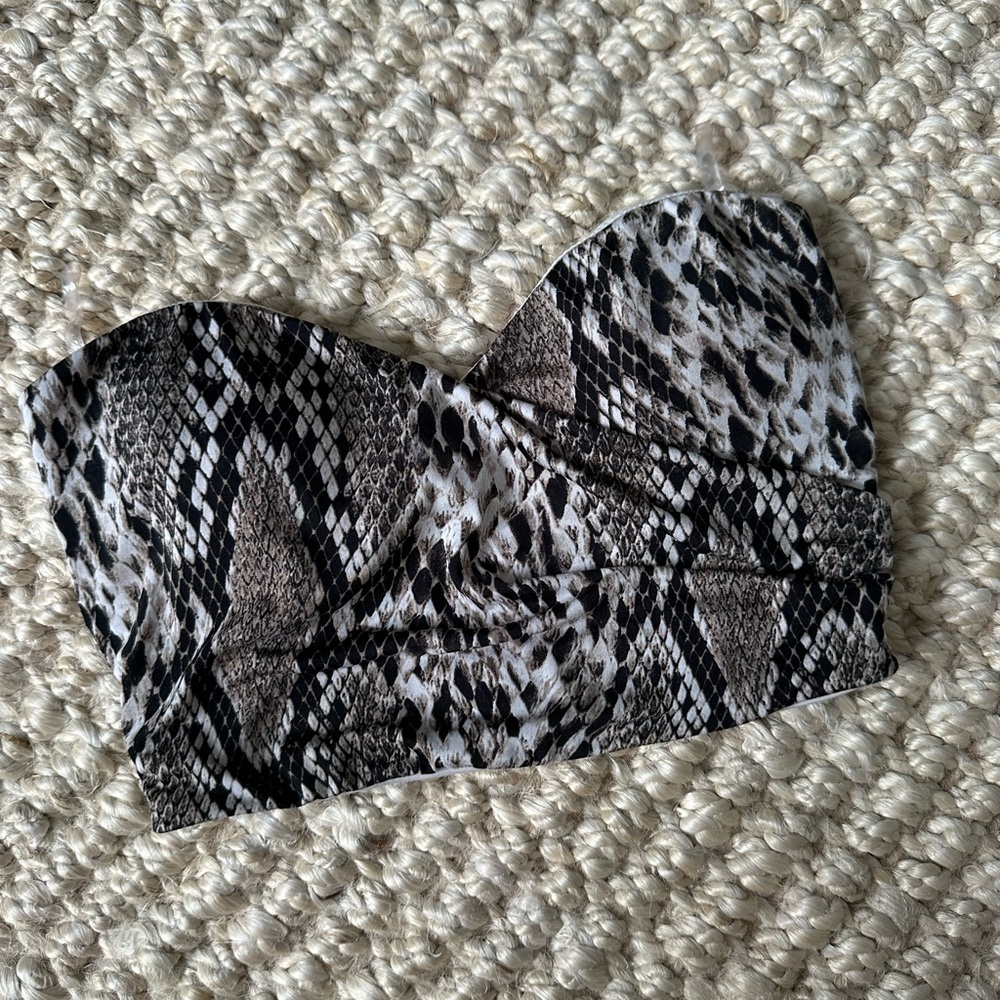 Windsor Snake Print Tube top